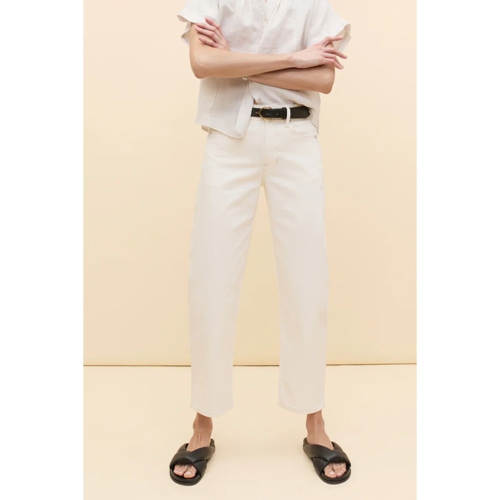 AYR Laidback Barrel Leg Jeans in Creme Soda Size 25